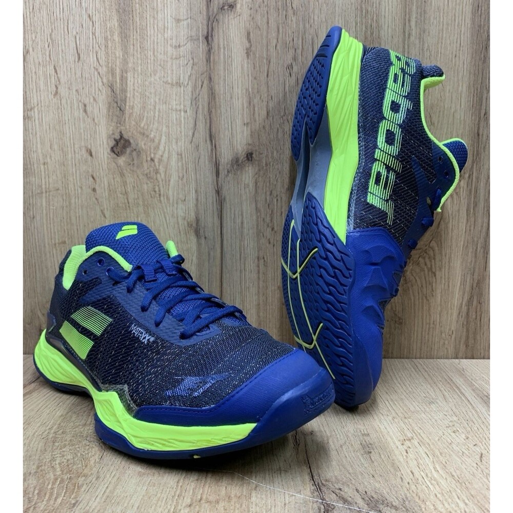 Babolat Jet Mach II All Court Tennis Shoes Men’s 10.5 Blue Green Michelin
